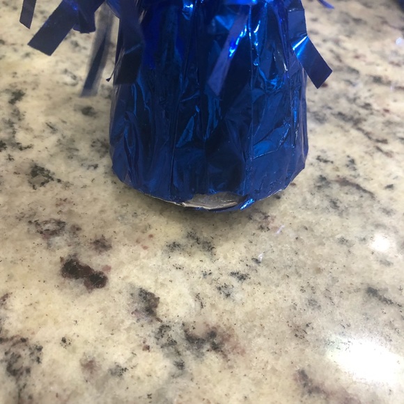 Blue Foil Balloon Weight Set - Picture 3 of 3